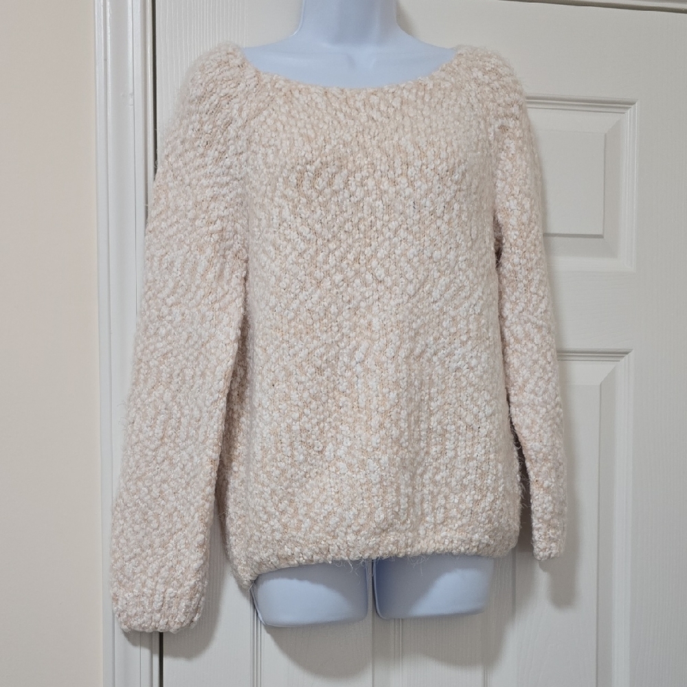Buffalo David Bitton Cream Textured Sweater  (EUC)